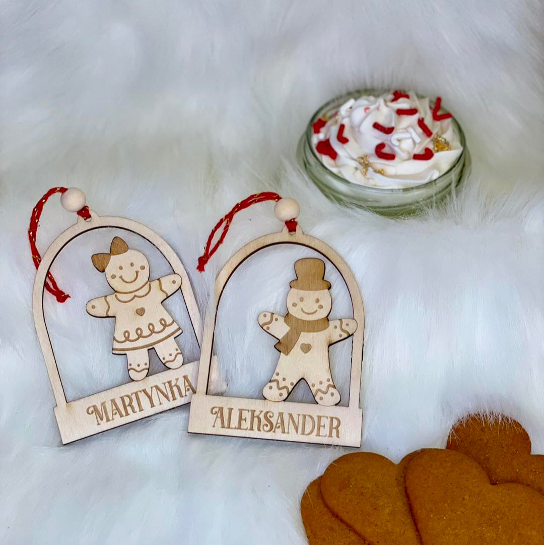 Personalized wooden Christmas ornaments