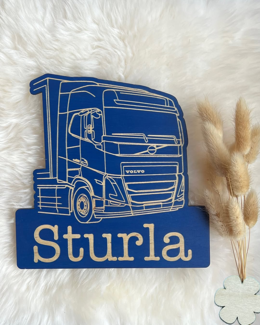 Personlig Veggdekor med Lastebil – Til Barnerommet KK FAMILY ART