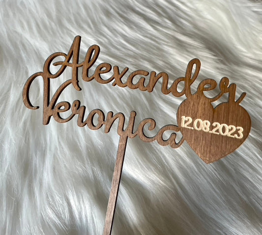 Kaketopper Bryllup KK FAMILY ART