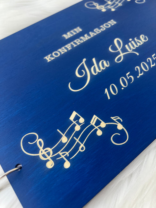 Min Konfirmasjon – gjestebok, fotoalbum-Musikkstil