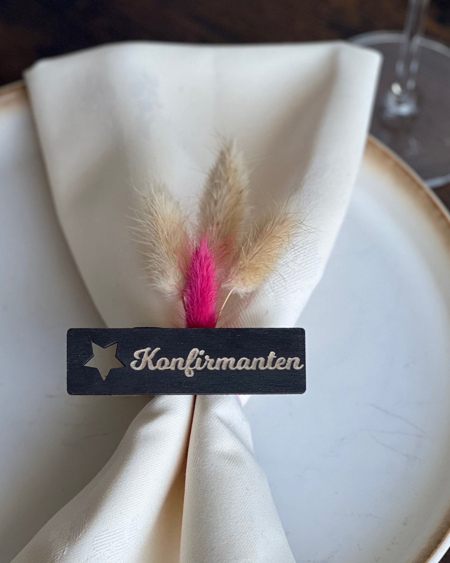 Bordkort med stjerne KK FAMILY ART