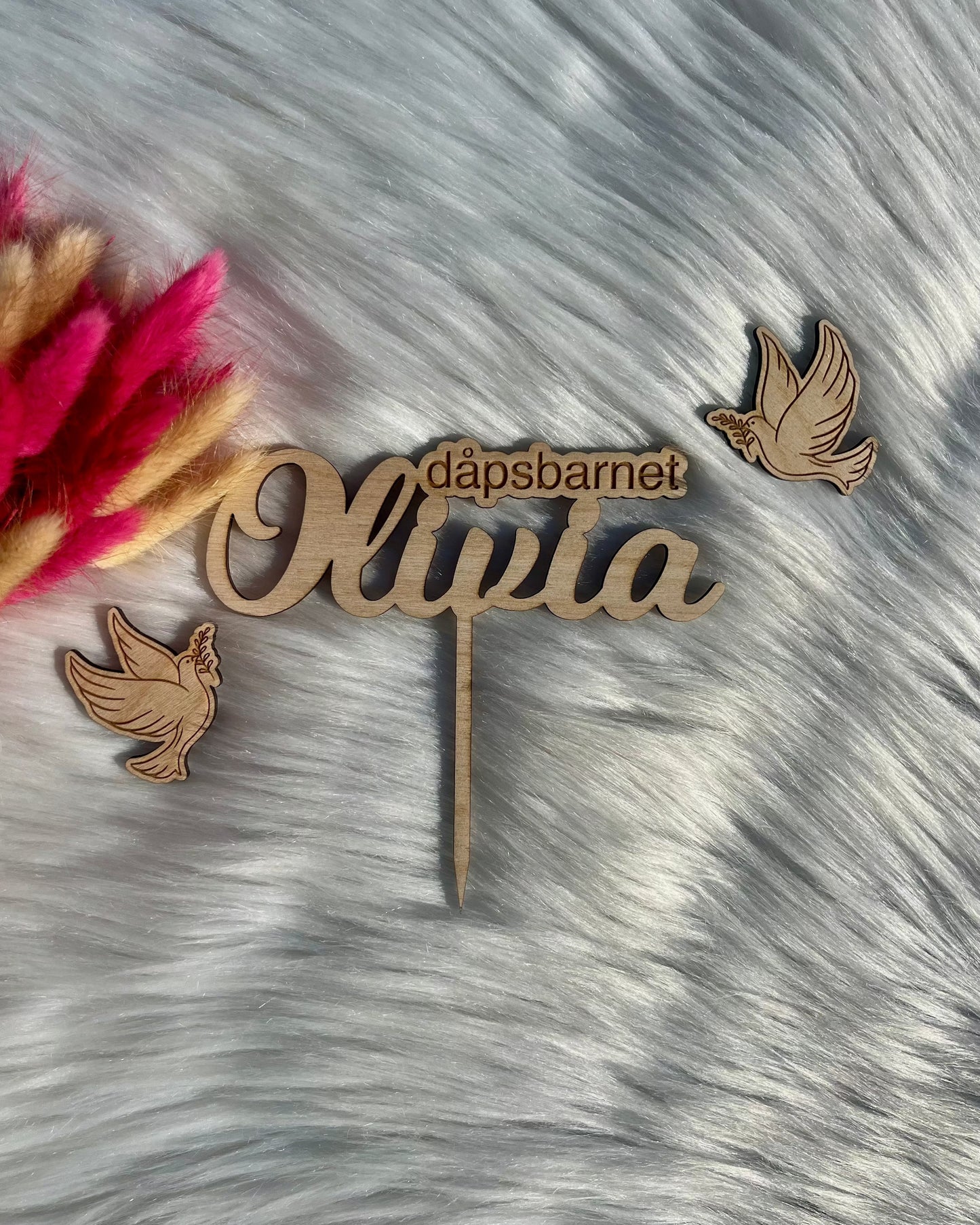 Kaketopper Dåp KK FAMILY ART