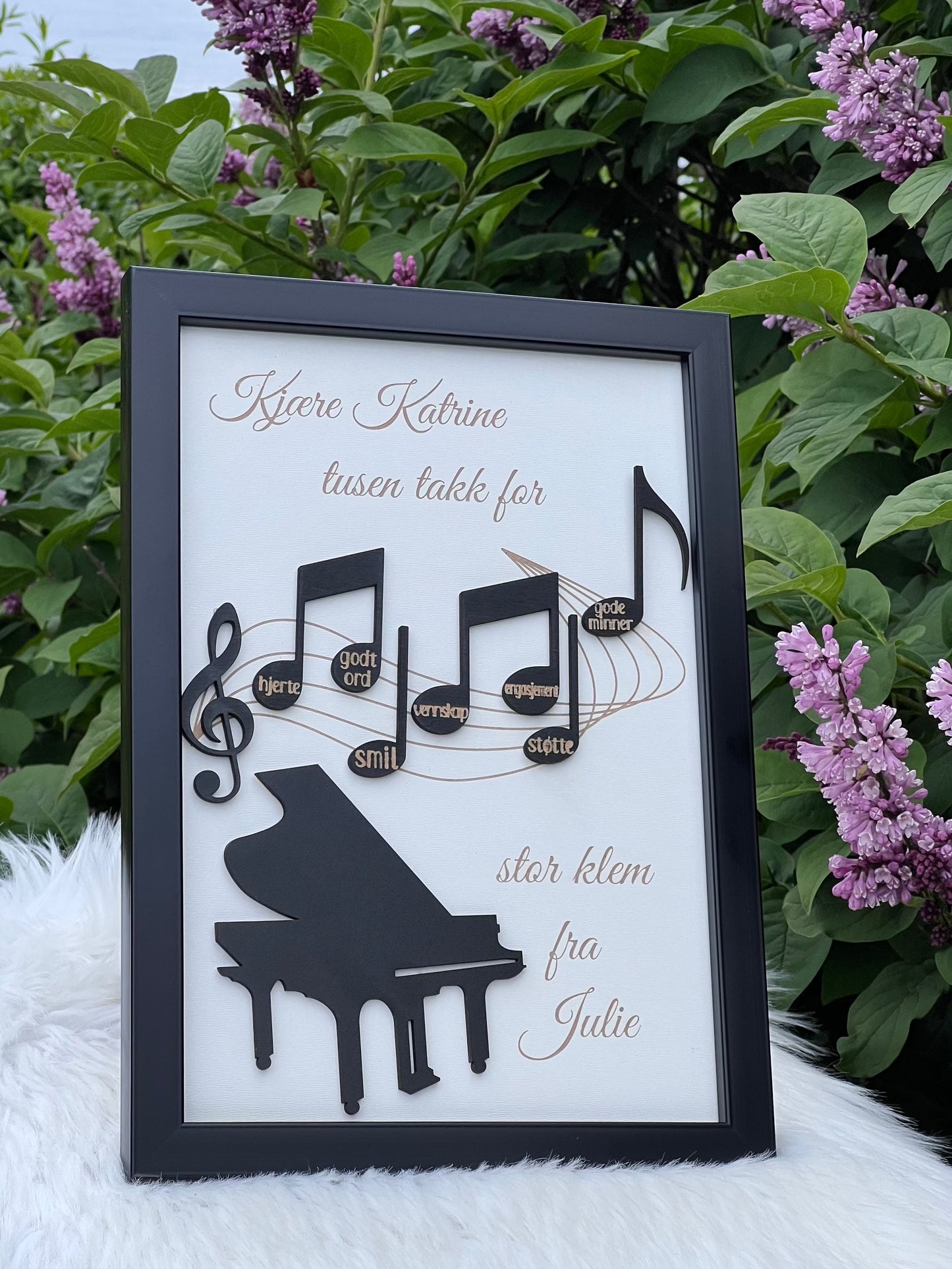 Personlig gave til musikklærer KK FAMILY ART