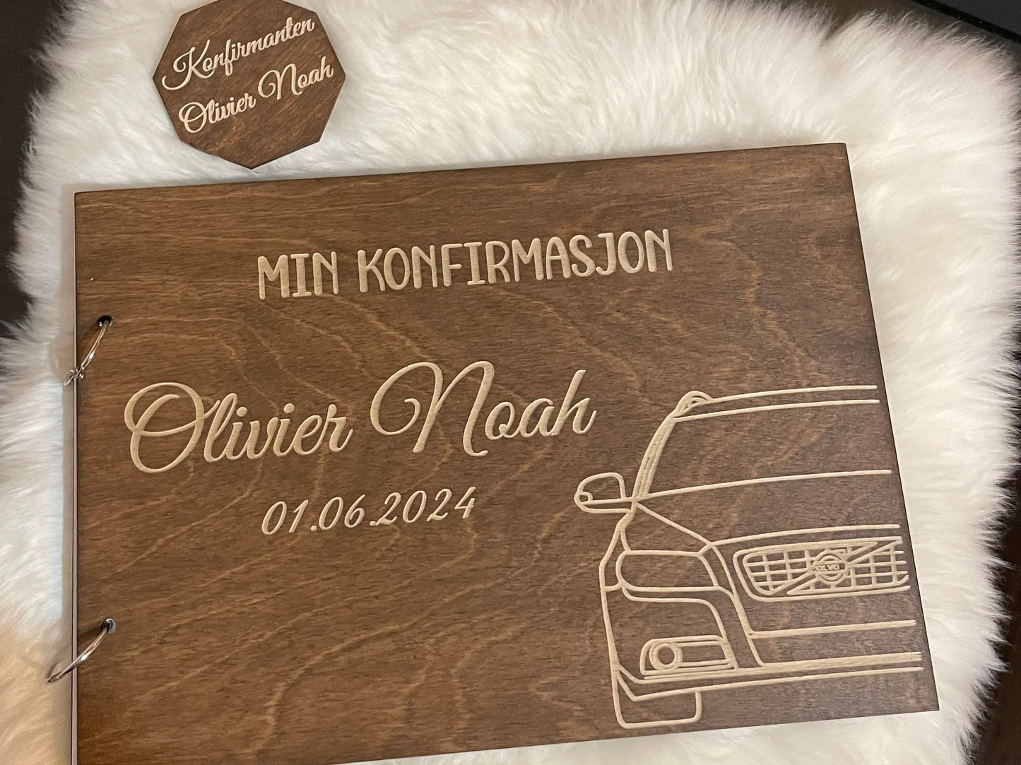 Min Konfirmasjon – gjestebok, fotoalbum-Volvo KK FAMILY ART