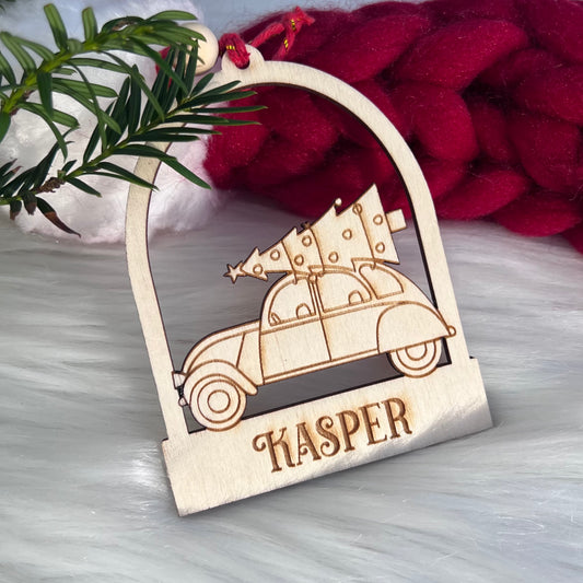Personalized wooden Christmas ornaments