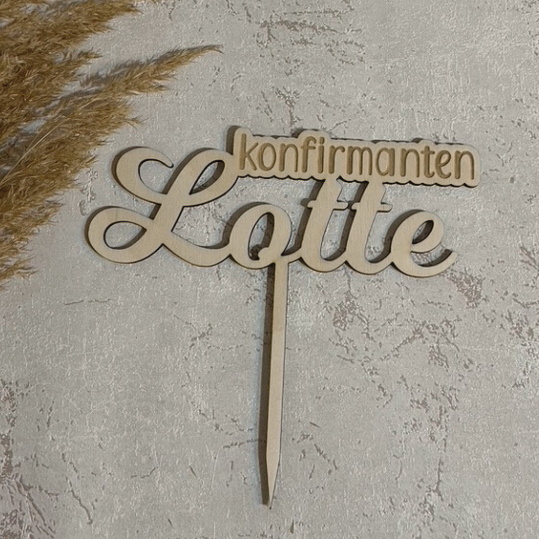 Kaketopper Konfirmasjon KK FAMILY ART