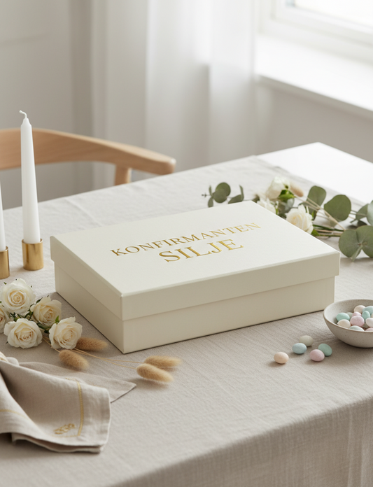 Eske med personlig preg - offwhite