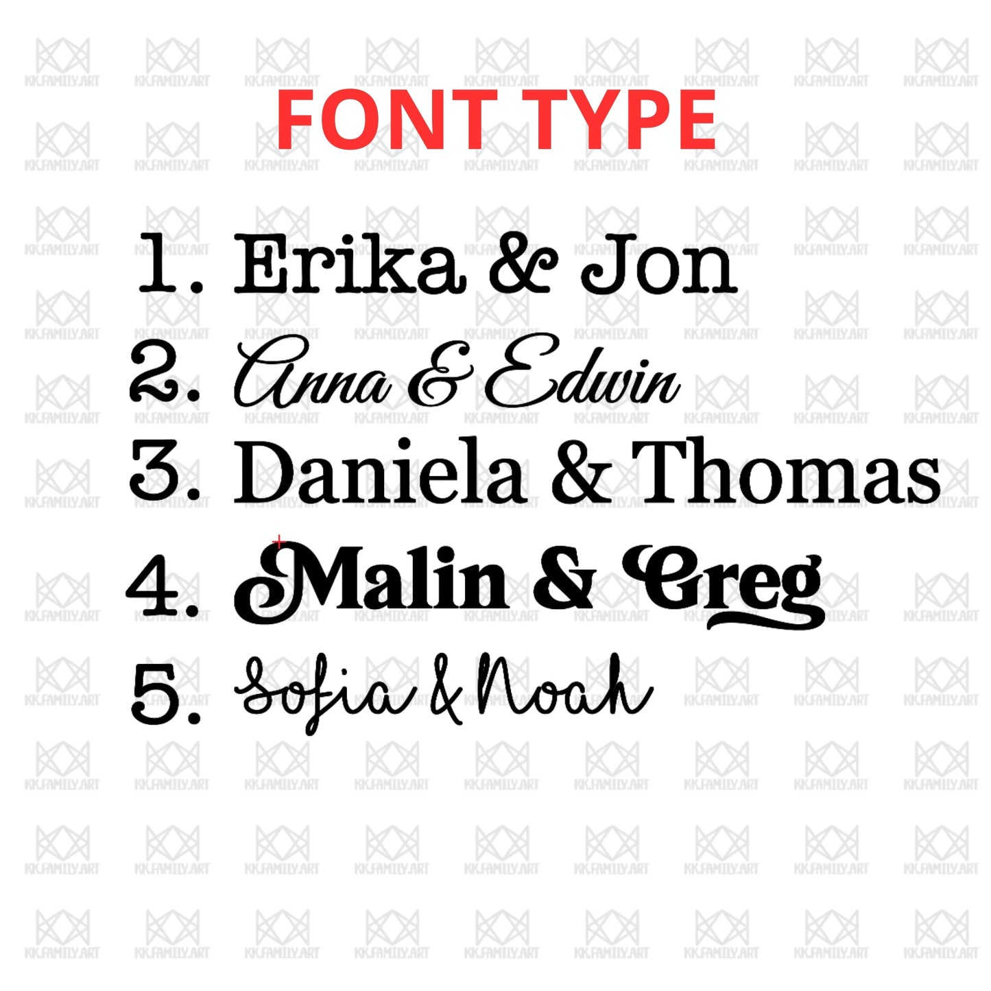 Bobilbok personlig tilpasset (d3) KK FAMILY ART