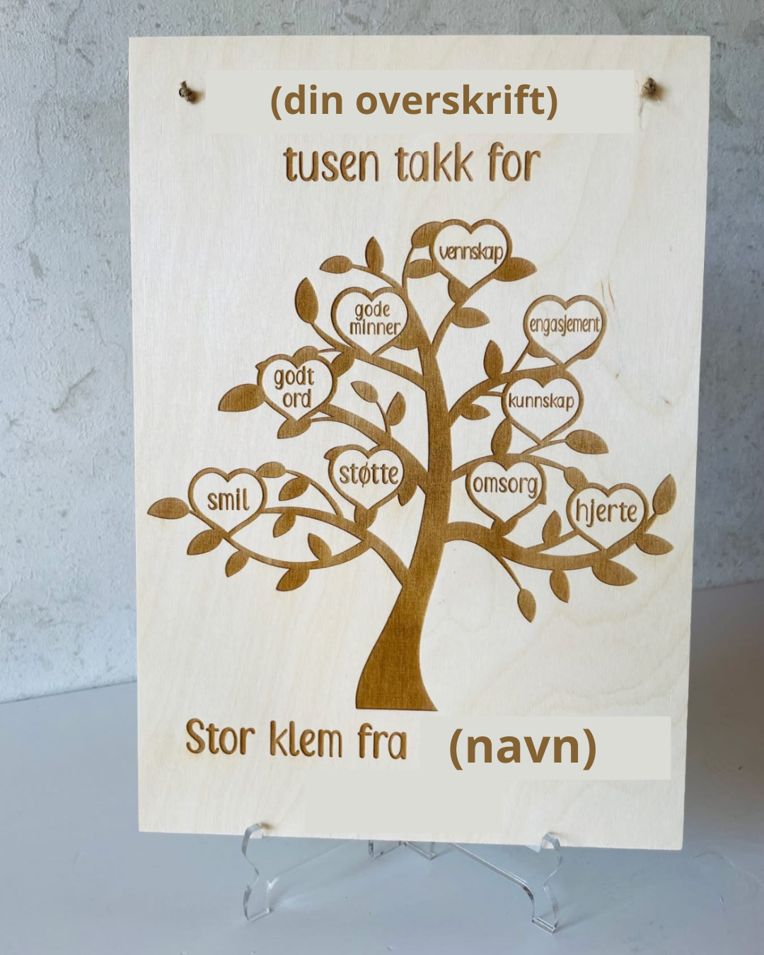 Personlig gave til lærer KK FAMILY ART