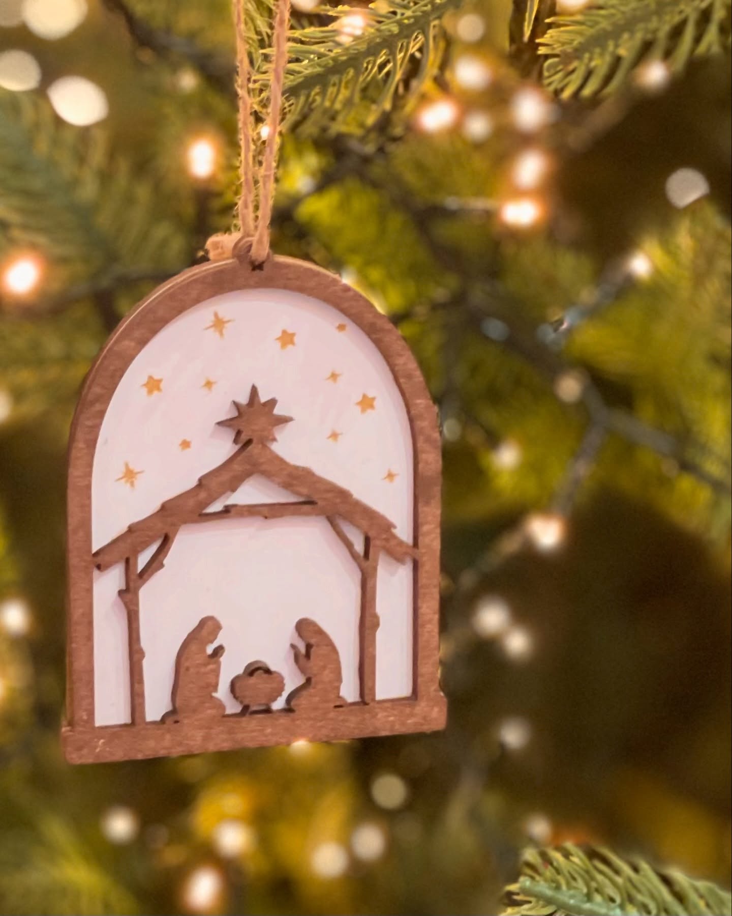 Personalized wooden Christmas ornaments