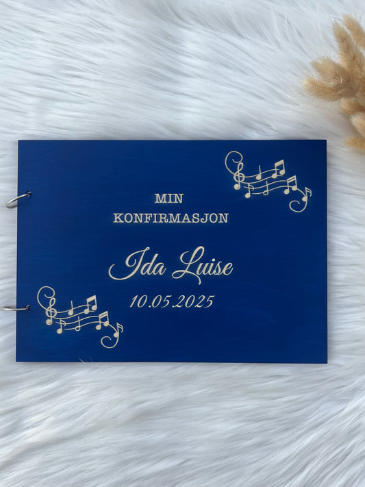 Min Konfirmasjon – gjestebok, fotoalbum-Musikkstil