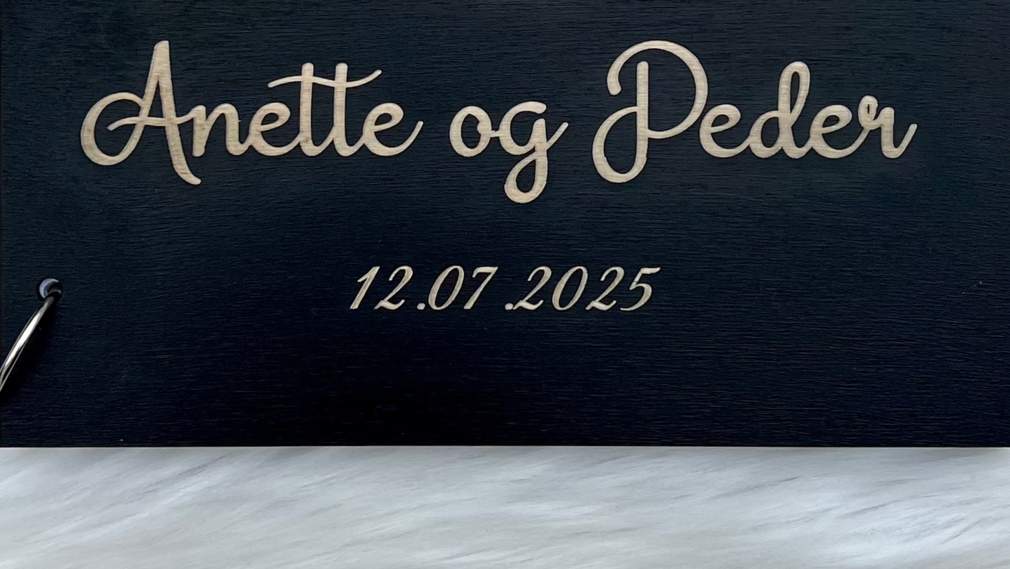 Gjestebok til fotbalentusiaster bryllup