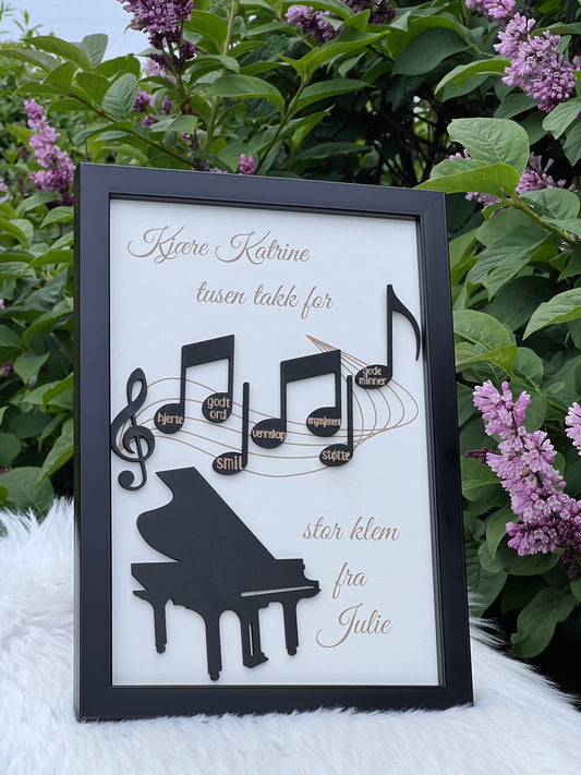 Personlig gave til musikklærer