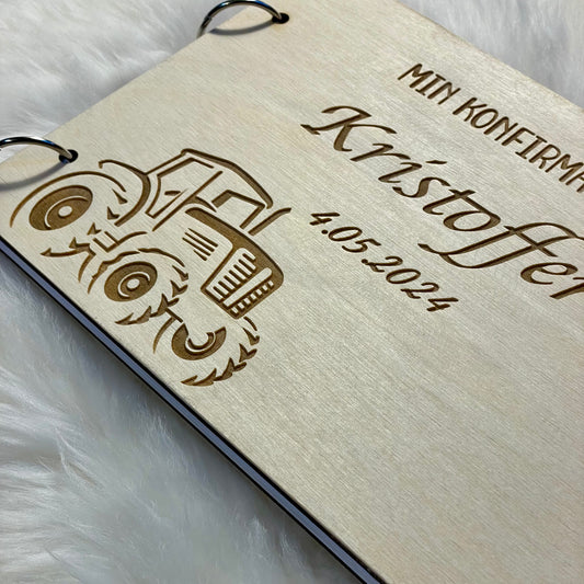 Min Konfirmasjon – gjestebok, fotoalbum-Trakotr