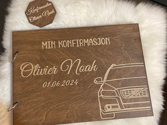 Min Konfirmasjon – gjestebok, fotoalbum-Volvo