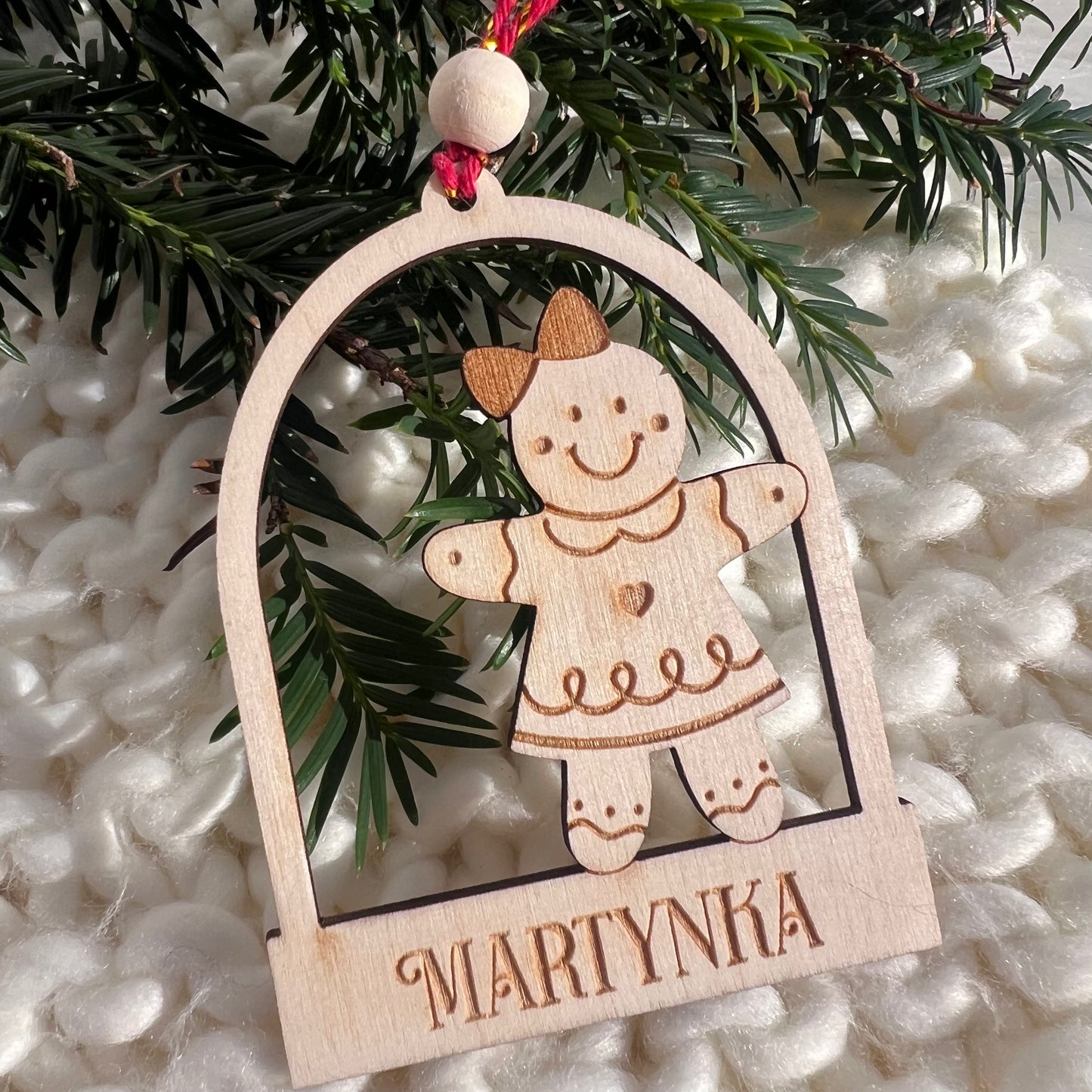 Personalized wooden Christmas ornaments