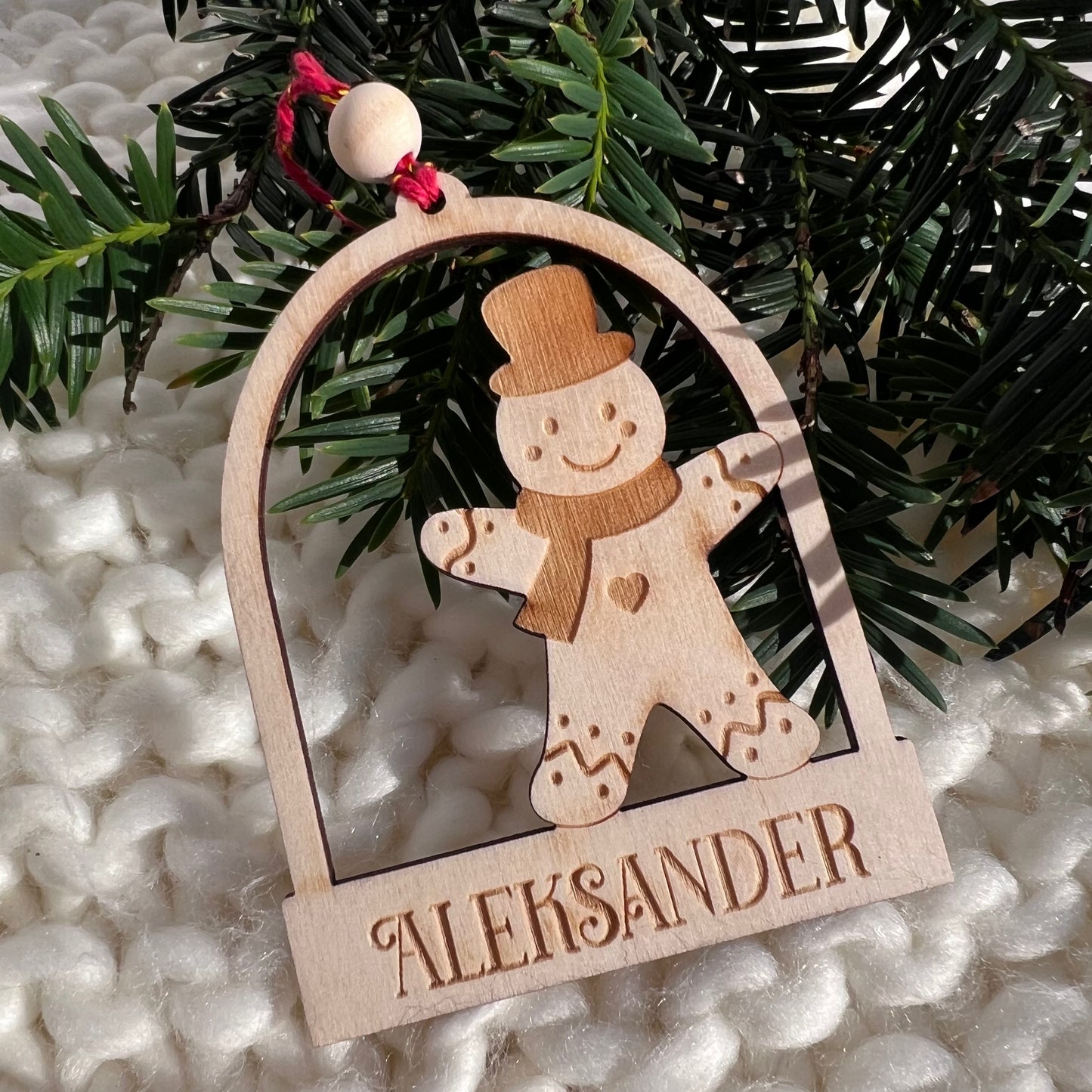 Personalized wooden Christmas ornaments
