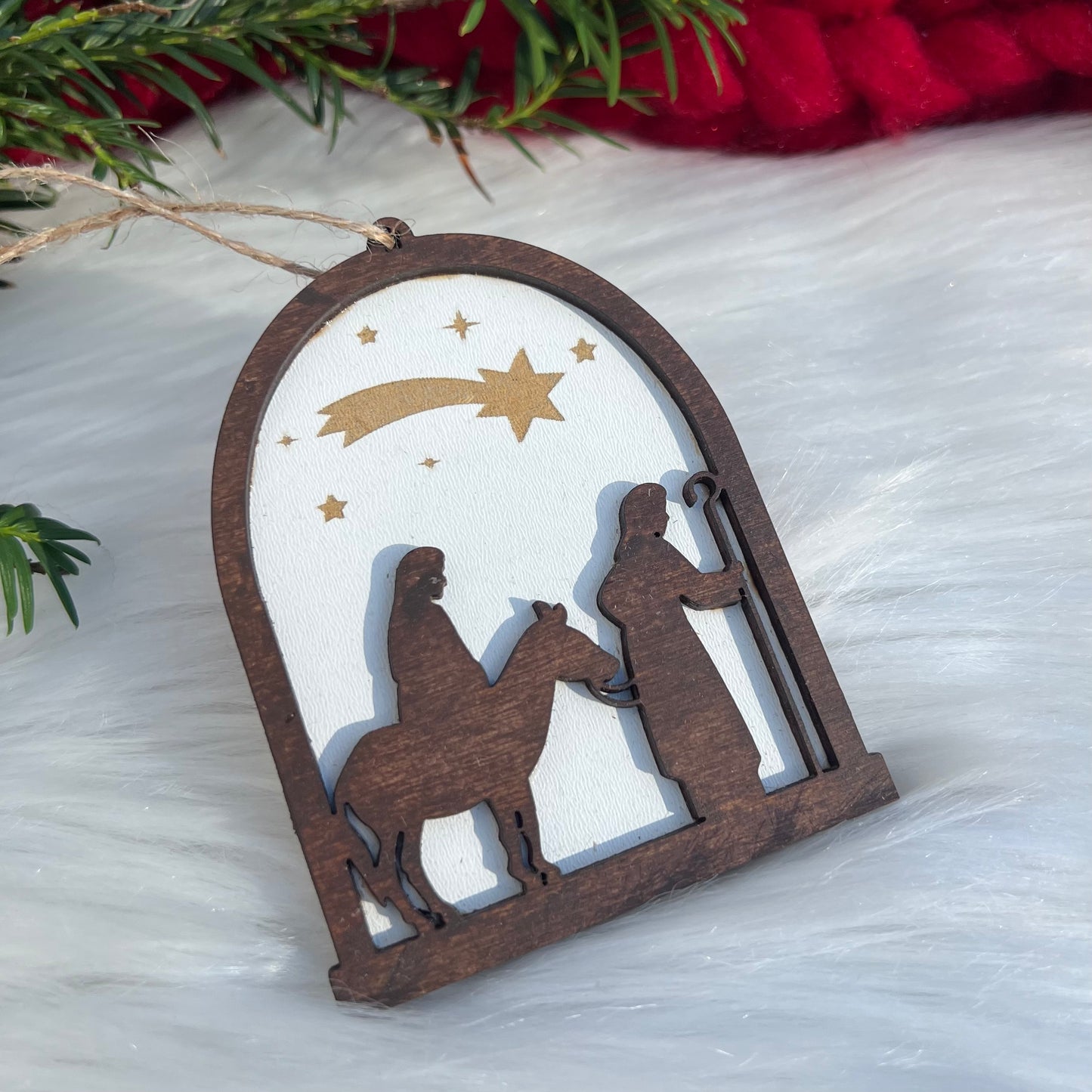 Personalized wooden Christmas ornaments