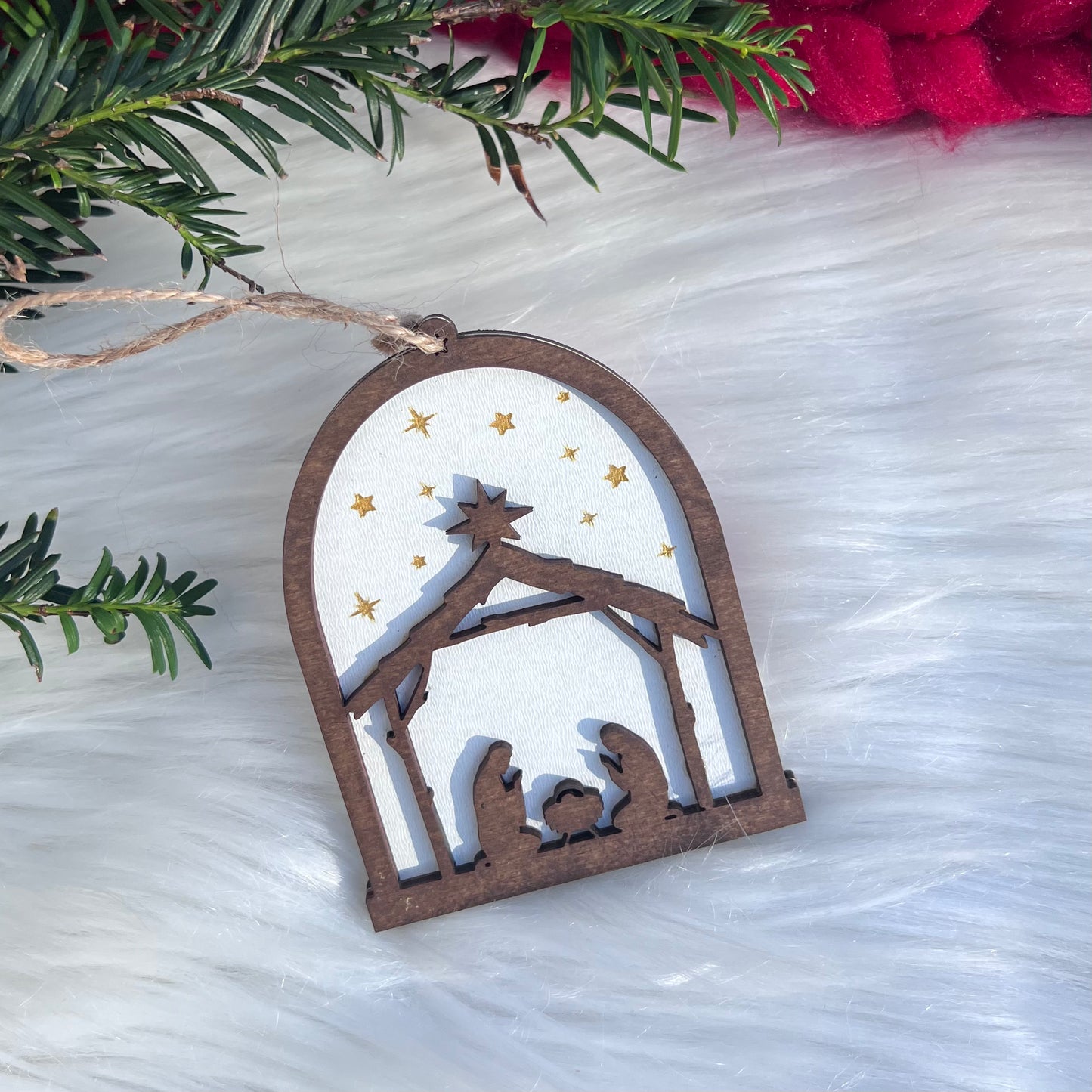 Personalized wooden Christmas ornaments