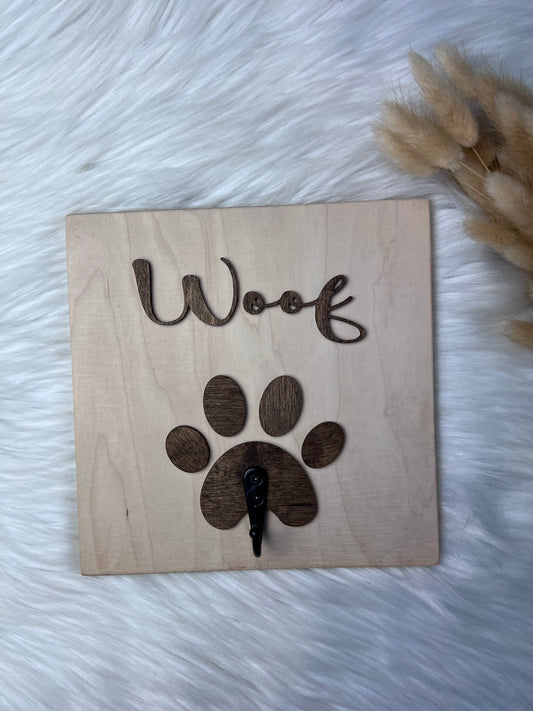 Veggplaten med krok og pote-design (d3)