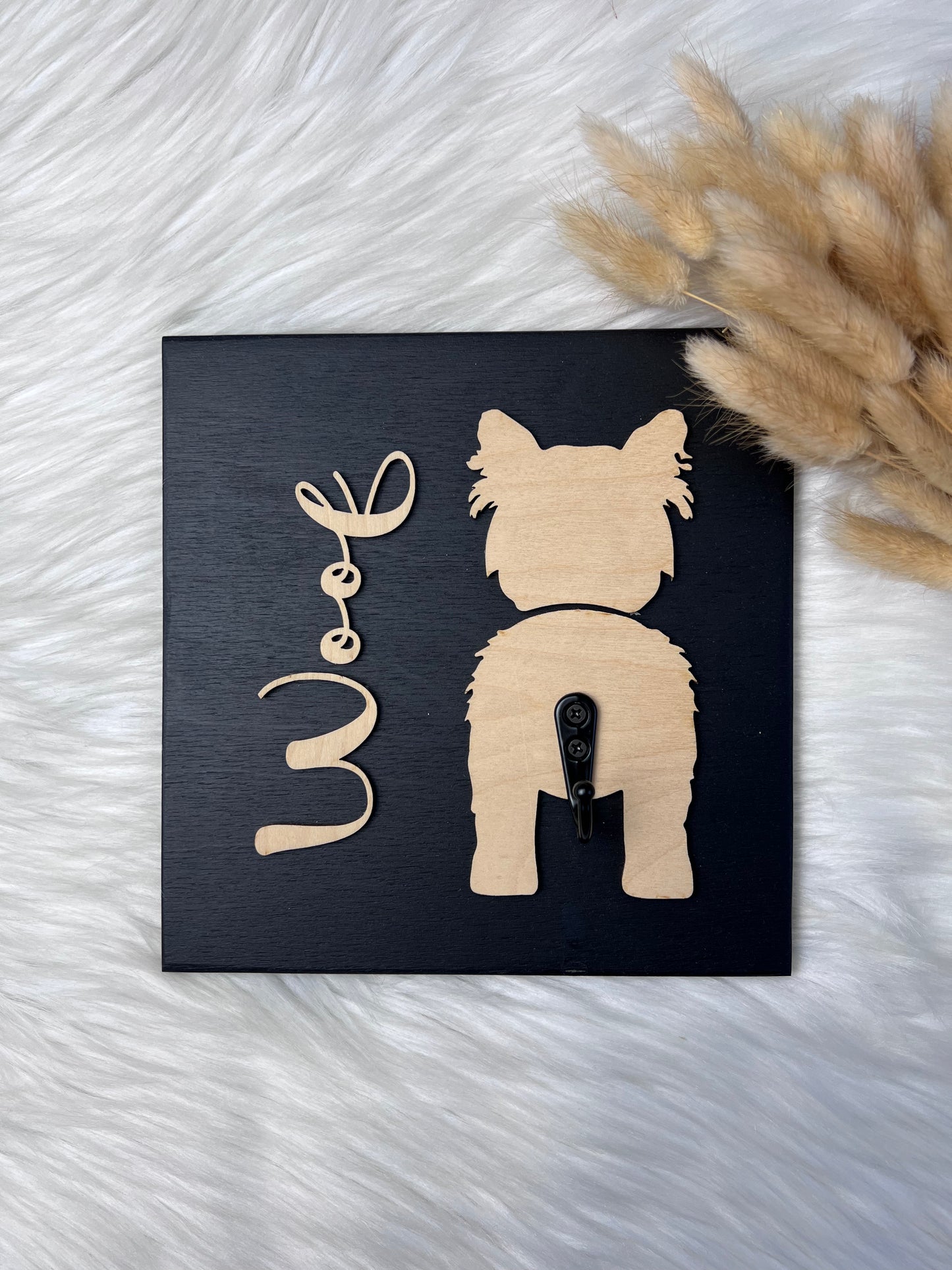 Veggplaten med krok-Woof