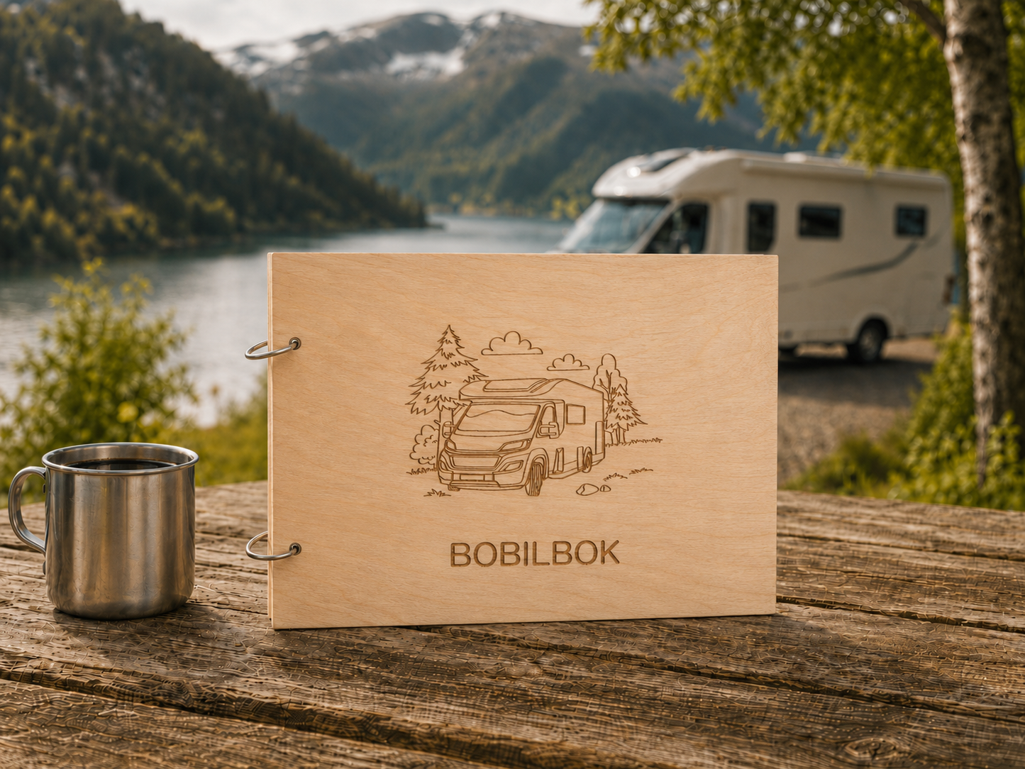 Bobilbok i tre – klassisk bobilmotiv
