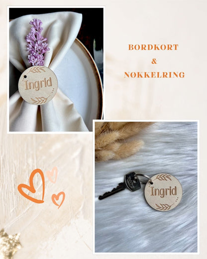 Bordkort rund 2 i 1 KK FAMILY ART