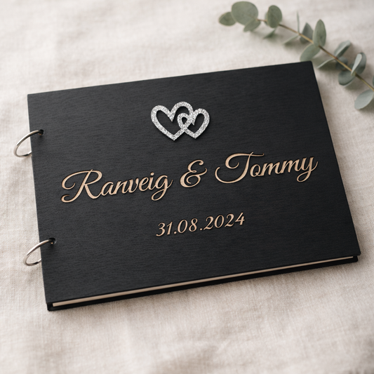 personlig bryllup gjestebok romantisk design kk family art , bryllup